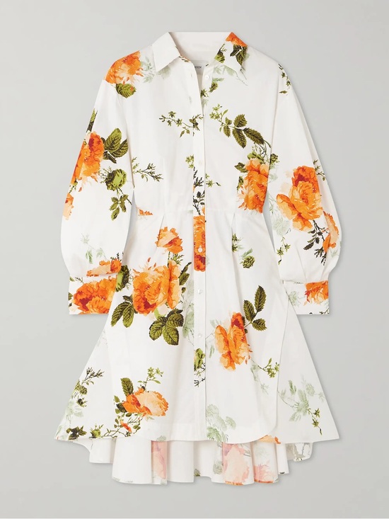 ERDEM Dresses & Skirts - ERDEM
floral-print cotton mini shirtdress